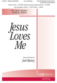 Jesus Loves Me Two-Part Mixed choral sheet music cover Thumbnail